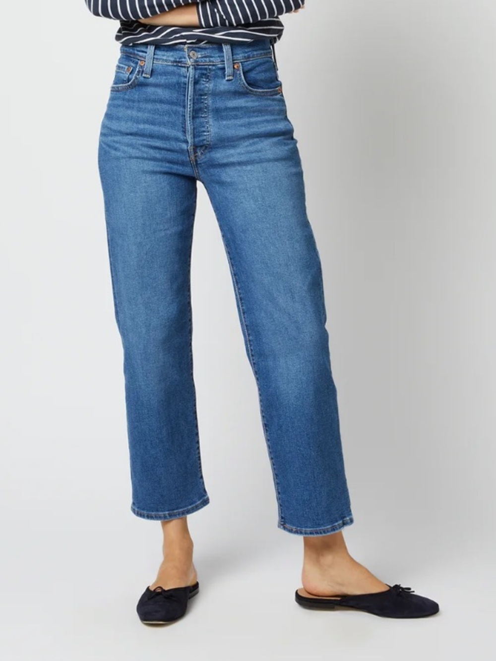 LEVI’S Ribcage Straight Ankle Jeans in Summer Slide